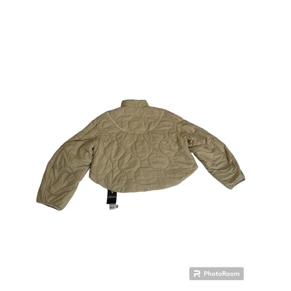 *NWT, Lululemon, Women, Quilted Light Insulation Cropped Jacket, Khaki, sz 12 - Picture 8 of 8